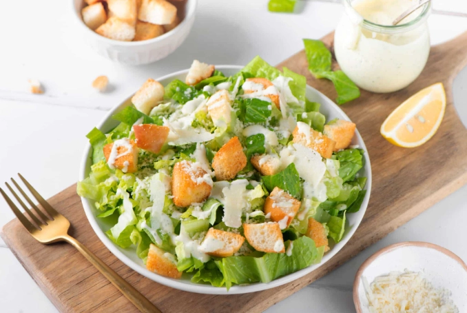 healthy caesar salad