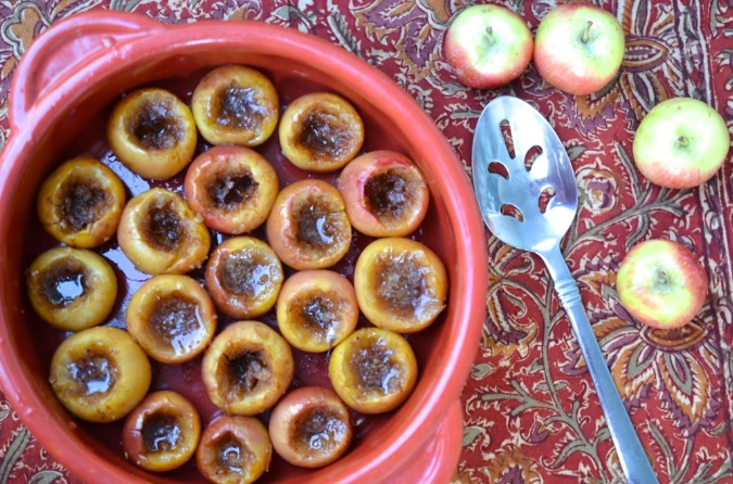Royal Gala apples baking