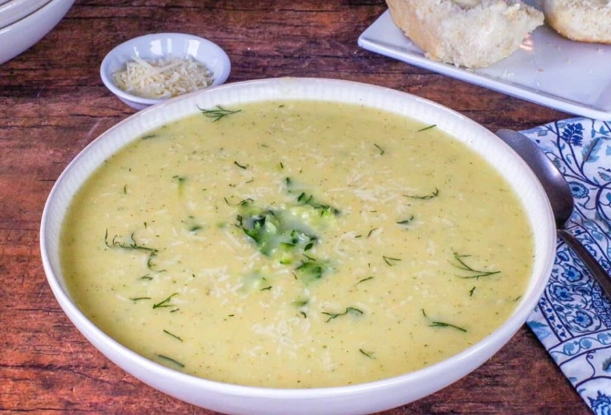 creamy potato zucchini soup