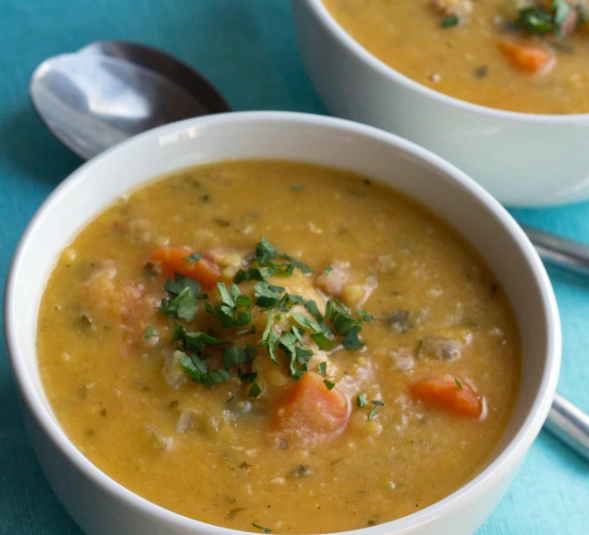 low calorie split pea soup