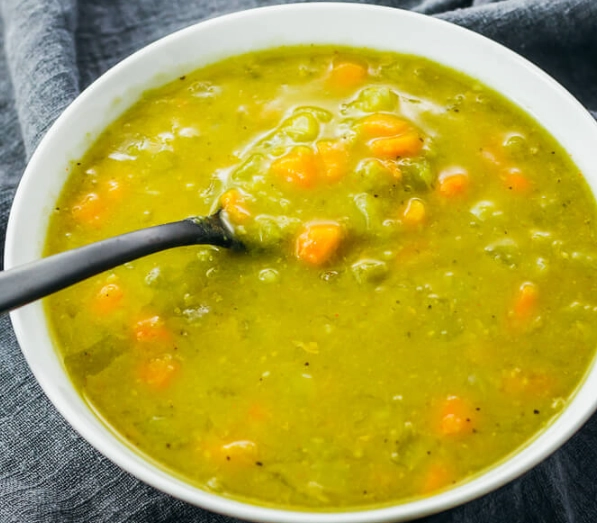 low calorie split pea soup