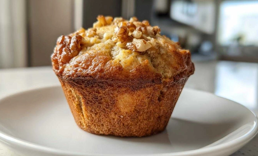 healthy banana walnut muffin recipe