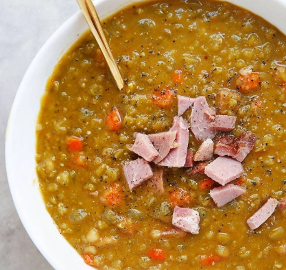 calories in split pea ham soup