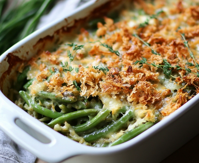 how to make green bean casserole from scratch