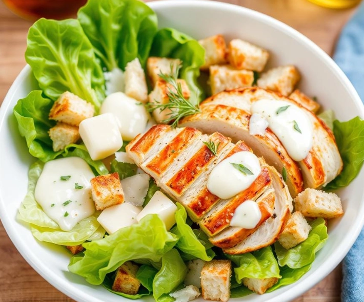 how many calories in a caesar salad